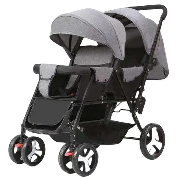 Double Baby Stroller Trolley Car Portable Fold Baby Stroller For Twins