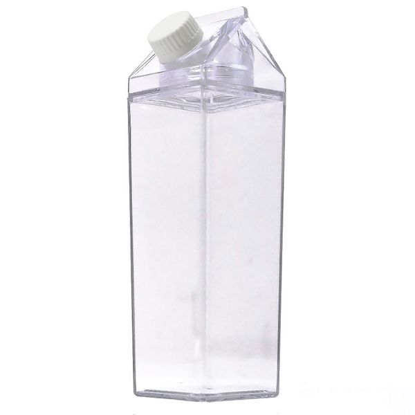 Transparent, White Lockable Lid Bottle
