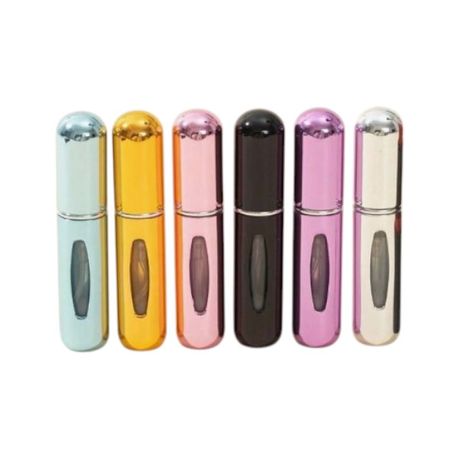 6 Piece - Portable Shiny Spray Bottle Travel Set - Multicolor Image
