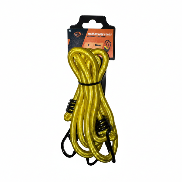 Mobi Bungee Cord with Metal Hooks 8mm x 1200mm 2 Piece Set