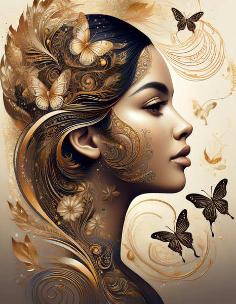 Canvas Home Decor Wall Art -Fairy Tale Face