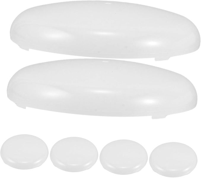 6 Piece Round Diffuser Lamp Covers Fog Plate for Drum Lampshades Light