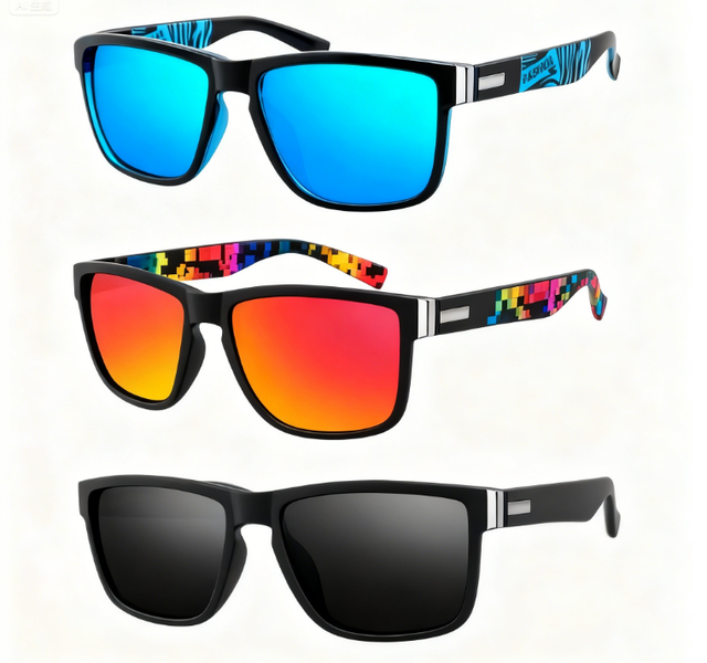3Pieces Outdoor Sport Sun Glasses - Polarized Design