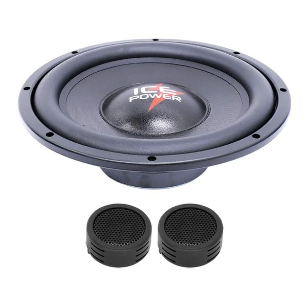 Ice Power IPS-12SLM 12" 5000w DVC Slim Subwoofer &amp; Evo Tweeters