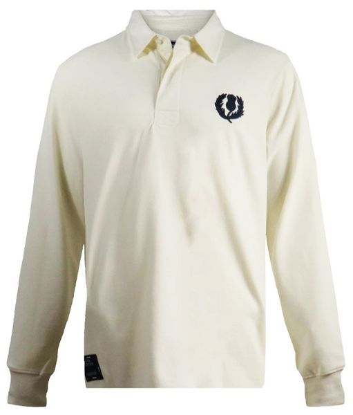 Ellis Rugby - Men's Scotland Rugby Shirt 1984 Grand Slam - Ecru