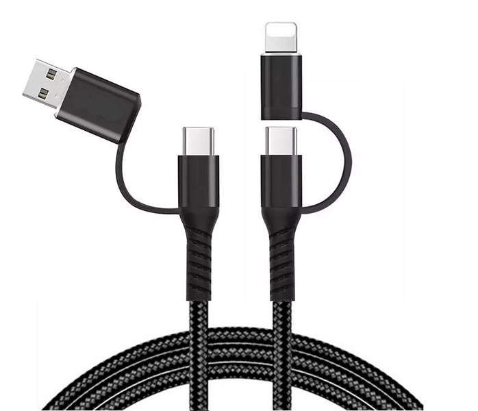 4-in-1 Charging Cable Nylon Braided