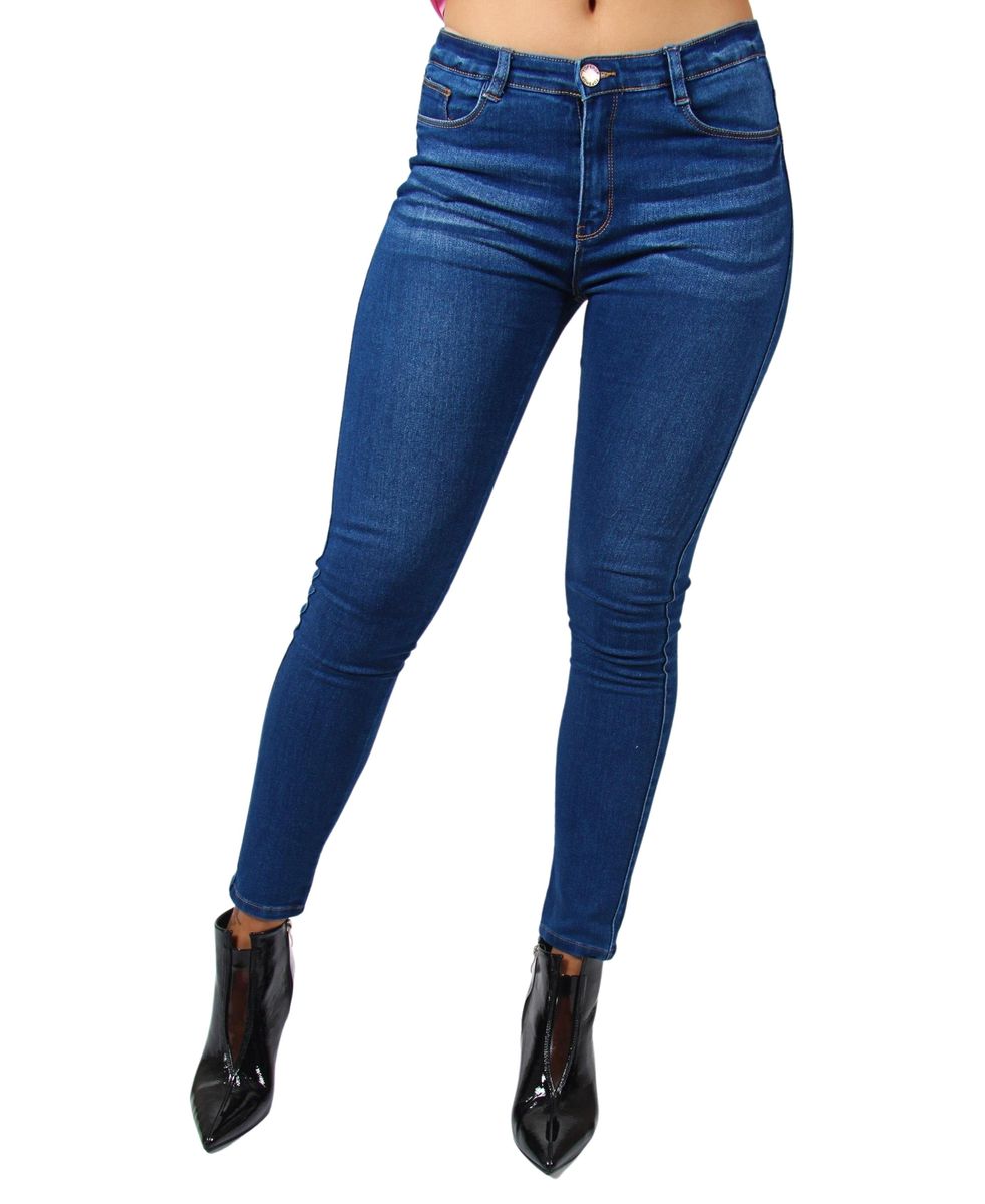 Urban Style Ladies' Stretch Skinny Jeans - Blue | Buy Online in South ...