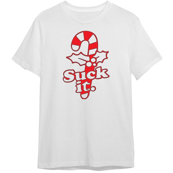 Christmas T-Shirt Printed - Cheeky Candy Cane