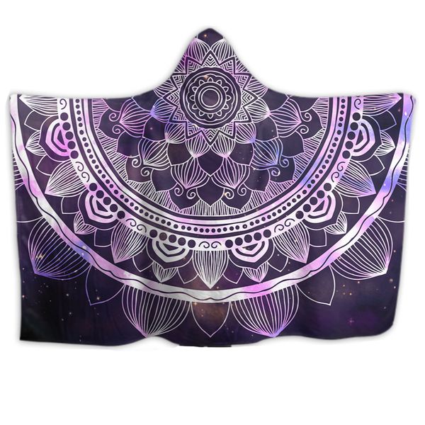 Yoga Mandala Blanket Hoodie Soft
