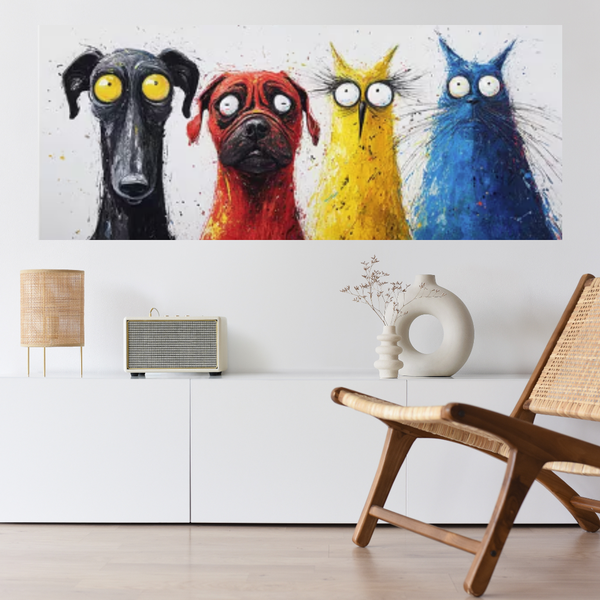 Top and Cats Wall Art