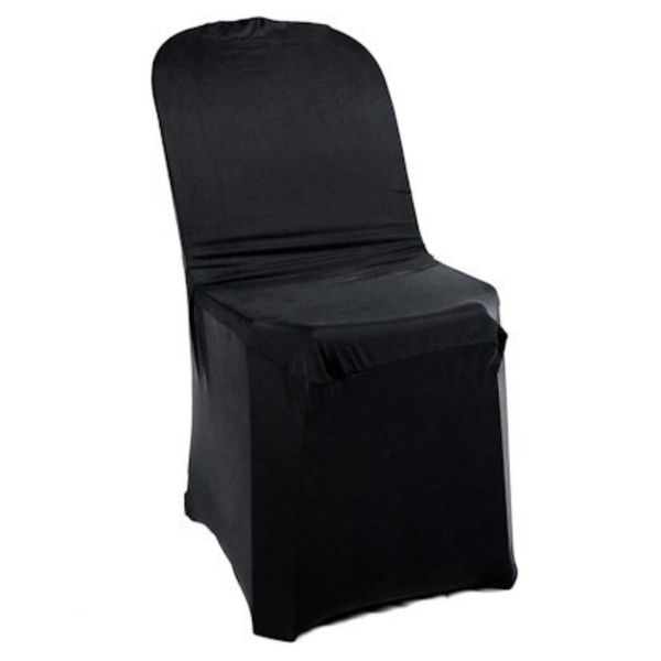 De Online Trilobal Stretch Chair Covers Black 10 Piece