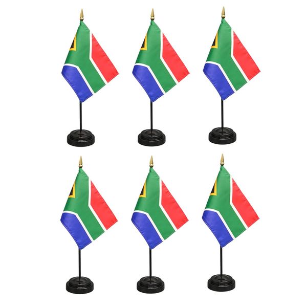 South African Desk/Handheld Flag - 33cm (Set of 6)