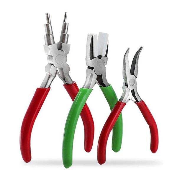 3 Pieces Of Jewelry Pliers Diy Pliers Six-Segment Hand Winding Pliers