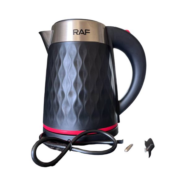 RAF Black, Silver Plastic 2 L Kettle