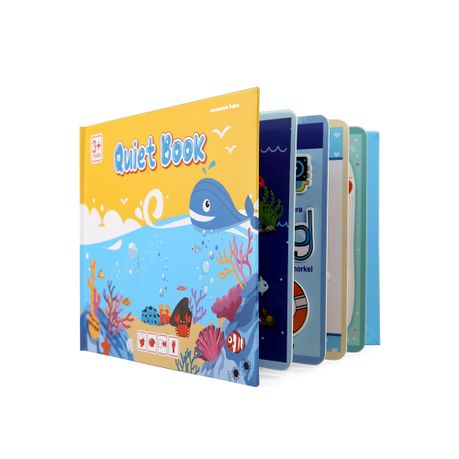 Children's Montessori Picture & Puzzle Stickers Quiet Book | Busy Board - Under the Sea Image