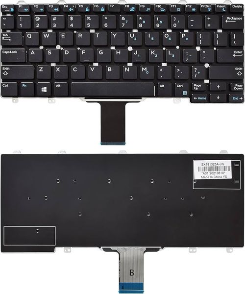 Replacement Laptop Keyboard for Dell Latitude 5290 7280