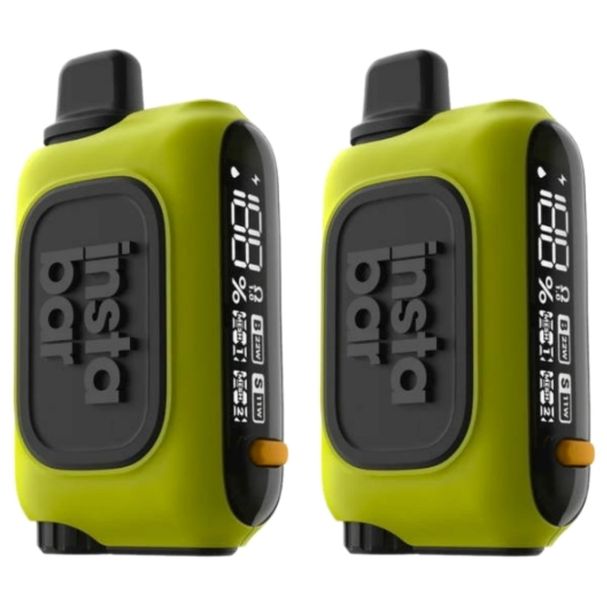 InstaBar 15000 Puffs Disposable Vape - Lemon Lime (Pack of 2)