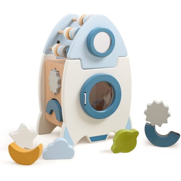 iKids 5 in 1 Wooden Rocket Magic Box