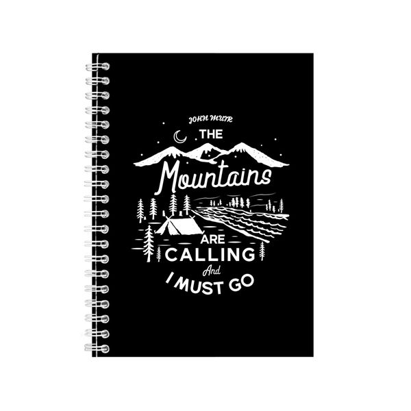 The Mountains Are Calling Notebook Adventure Gift Idea A4 Notepad 124
