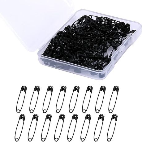 120Pcs Colored Safety Pins Safety Pins Metal Safety Pins with Storage Box Small  Safety Pins for