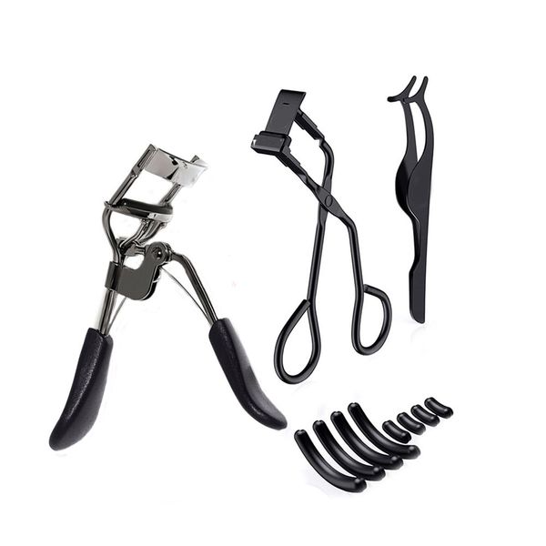 Eyelash Curler Kit Eyelash Curler Extension Tweezers Silicone Refill Pads