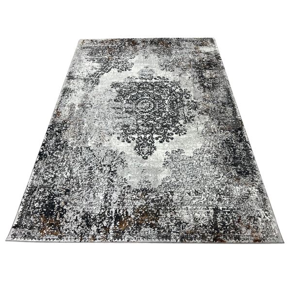 Tabriz Floral Grey Rug - 230 x 160 cm