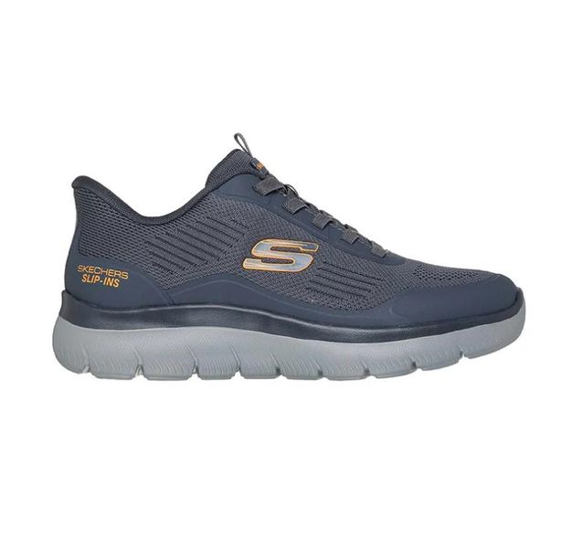 Skechers Men NAVY Mesh Casual Slip ON