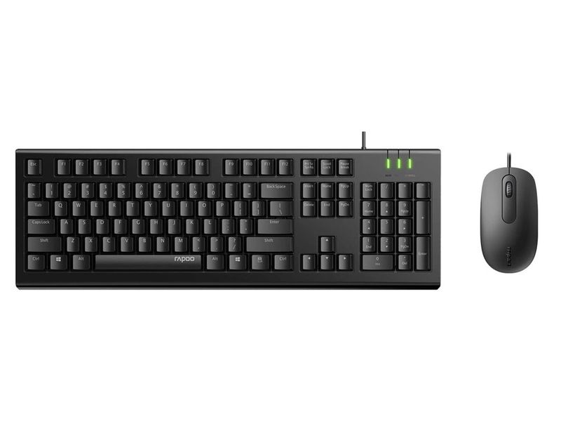 Rapoo X120PRO Wired Mouse And Keyboard - Black