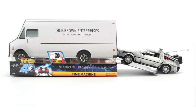 Jada Limited Edition Back To The Future 1:24 Time Machine Truck Box