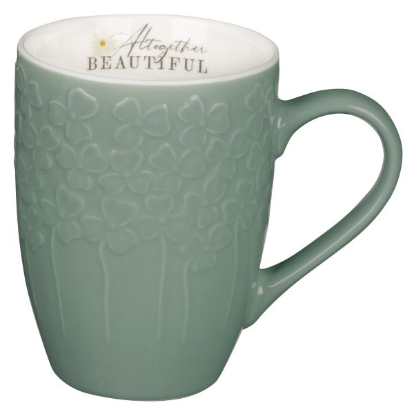 Mug - Altogether Beautiful, Daisies, Green