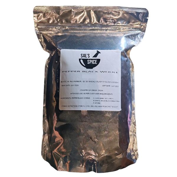 Sal's Spice Pepper Black Whole - 10kg