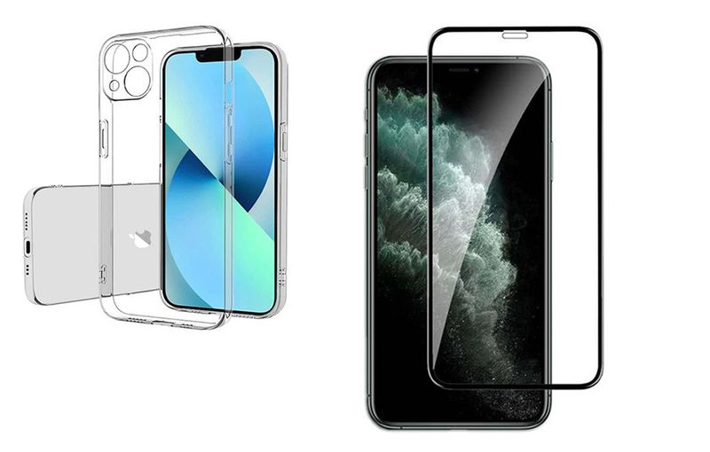 Clear Case &amp; screen protector for Iphone 13 Pro/13 Pro Max ( set of 2 )