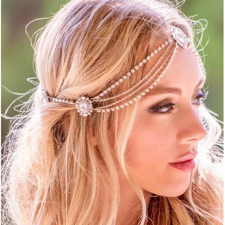 Bridal Hair Piece - Wedding Headpiece - Head Chain - Bohemian Hair Jewelry  Boho, Shop Today. Get it Tomorrow!