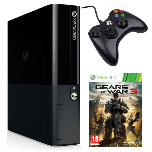 Xbox 360 E Console 4GB (Upgraded with 64GB Flash Drive) Gears of War 3