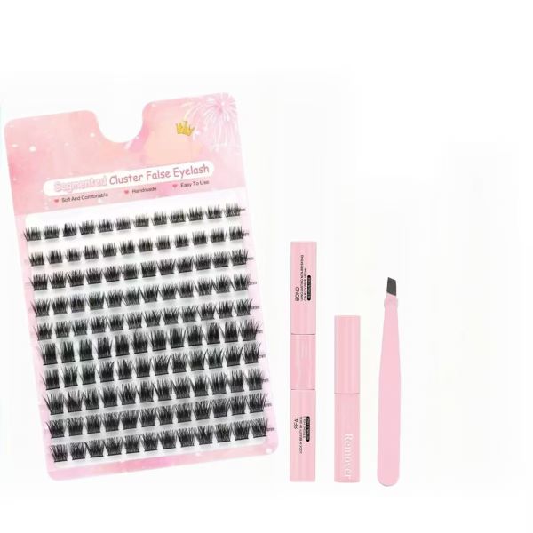 DIY Fluffy False Eyelashes 120Pieces 8-14mm Mixed Single Eyelash Set