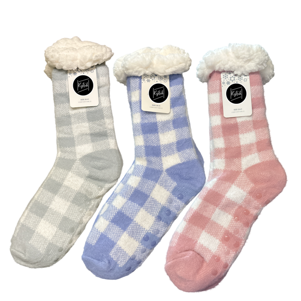 KYTSCH Women Fluffy Winter socks Pack of 3- Light