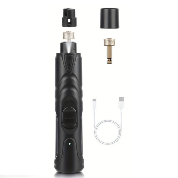 Rechargeable Electric Pet Nail Grinder with LED Light for Cats &amp; Dogs