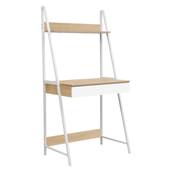 Belle Office Desk with Large Drawer and Storage Shelf