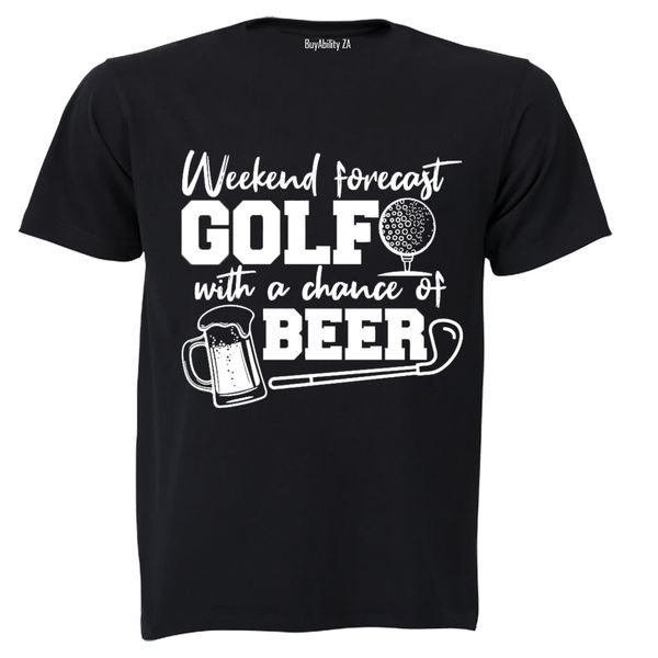 Weekend Forecast - Golf - Mens - T-Shirt - White
