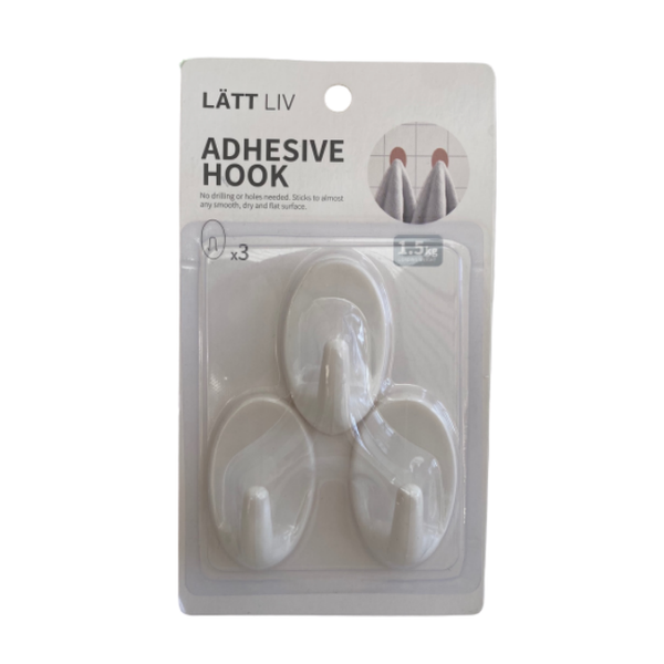 Adhesive Hooks - Plastic Hooks - Self Adhesive