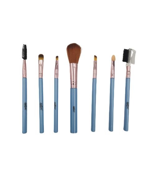 Makeup Brush Set of 7 - Blue