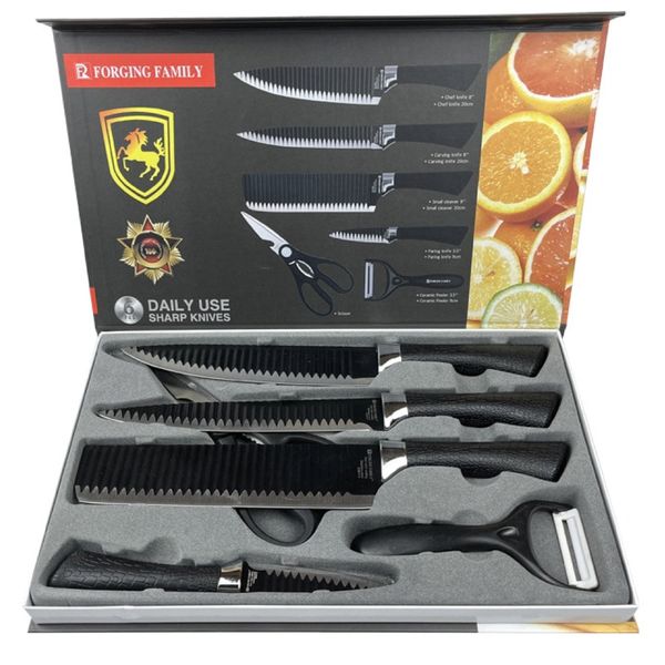 Kitchen Cooking Professional Food Preparing Knife Set of 7