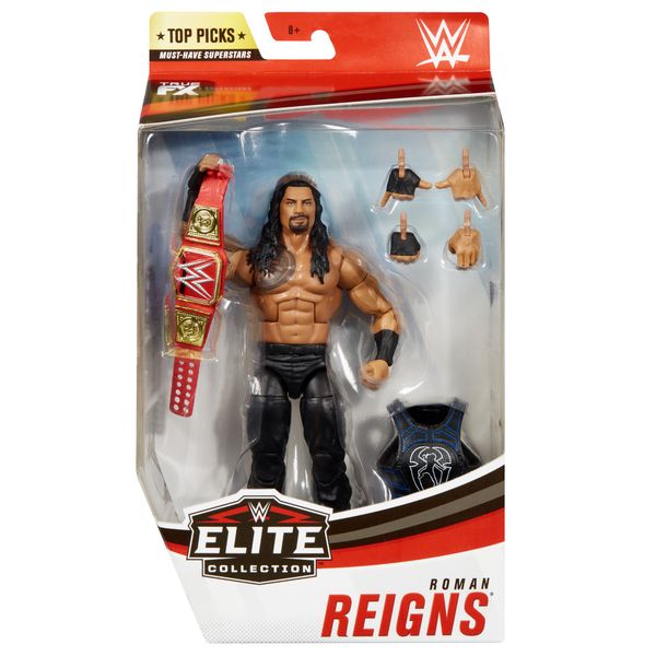 WWE Top Picks Roman Reigns Elite Collection Action Figure with Deluxe Articulation