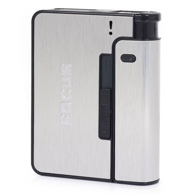 Focus Auto 10pc Metal Cigarette Lighter Case Case Sold Only No