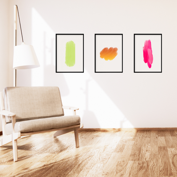 AM Art Print A4 Its Over (Set of 3 Art Prints) Wall Abstract Wall Art