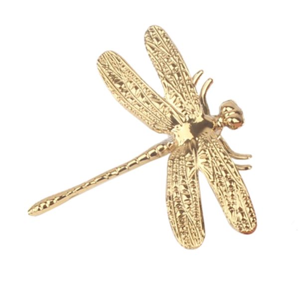 Dragonfly Brass Handles Door Knobs For Kitchen Cupboard Drawer 1Pcs
