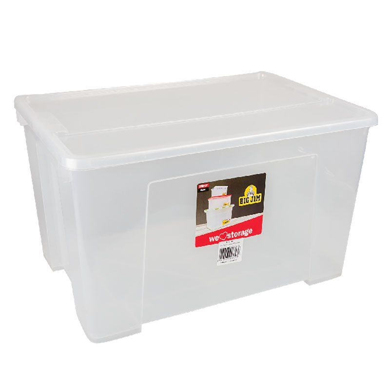 Storage Box Plastic Transparrent 47L 55cm x 38cm x 29cm Shop