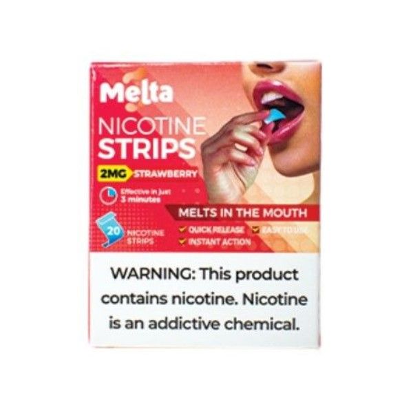 Melta Nicotine Strips - Strawberry - 5 x 20 Pieces