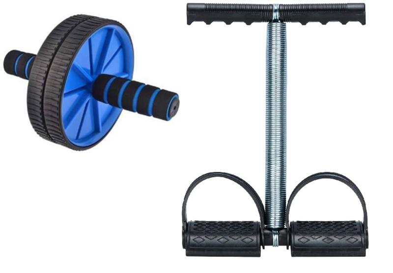 Expleezit Wheel Roller &amp; Tummy Trimmer Combo