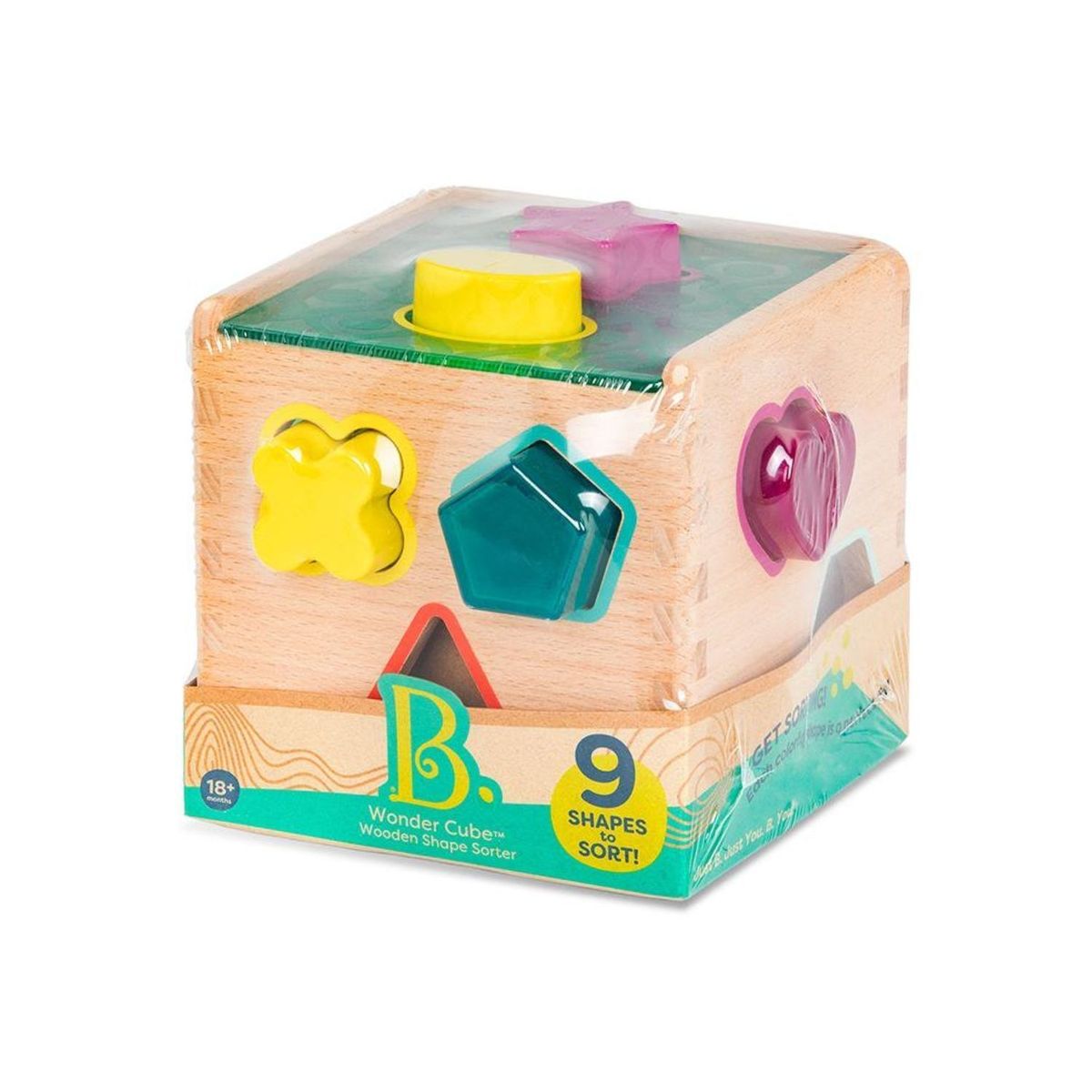 B. Toys Wonder Cube Wooden Shape Sorter | Shop Today. Get It Tomorrow ...